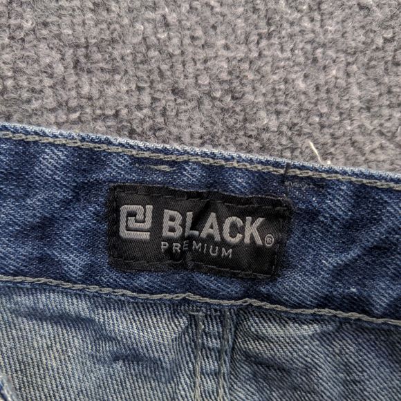 CJ Black Men's Stacked Jean Shorts Blue Size 28x12 Distressed Denim - Picture 10 of 10